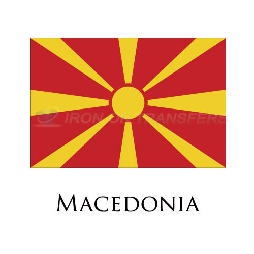 Macedonia flag Iron-on Stickers (Heat Transfers)NO.1919